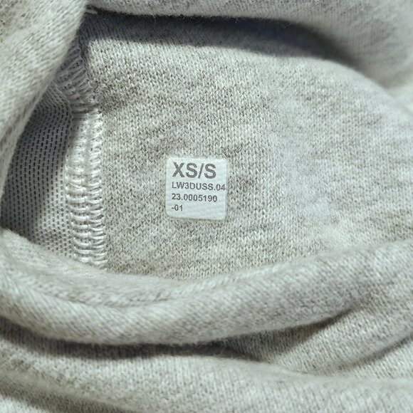 lululemon Scuba Oversized 1/2 Zip Hoodie Ultra Light Grey Size XS/S - Picture 3 of 5